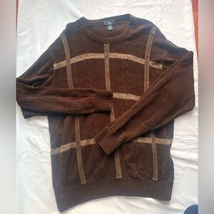 Dockers XL vintage Brown Plaid Men's Sweater